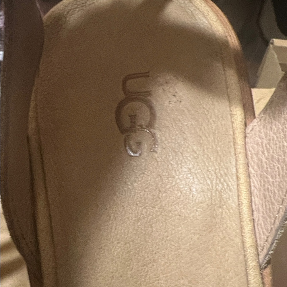 UGG Women's Beige Ankle Strap Sandals - Picture 2 of 7